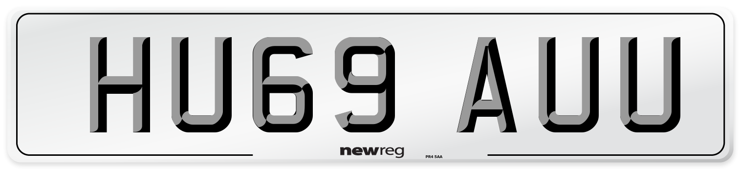 HU69 AUU Number Plate from New Reg